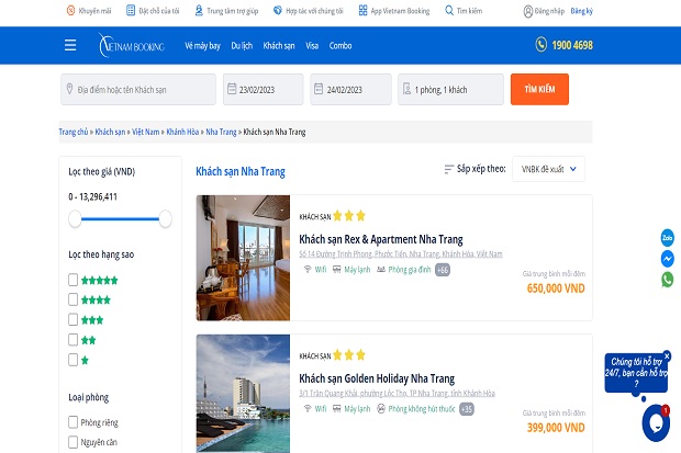 Những trang web đặt phòng khách sạn giá rẻ tại Nha Trang uy tín nhất